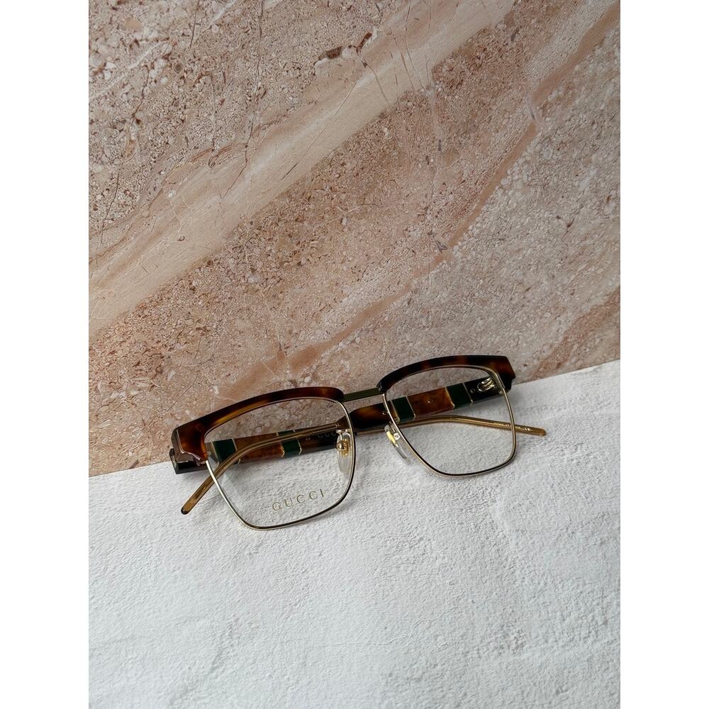 NEW Gucci GG0605O Brown Unisex Eyeglasses Frames $580 - Picture 7 of 8